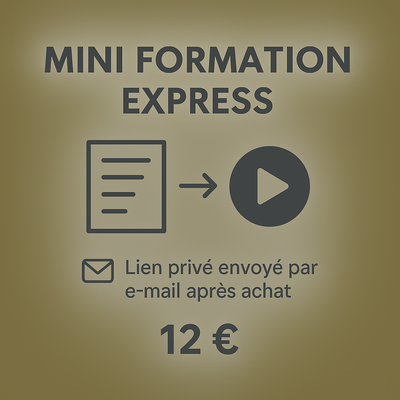 Mini Express Course – €12