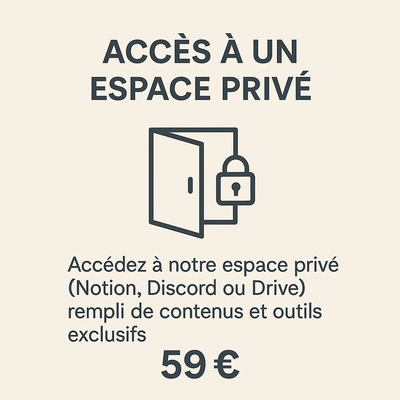 Private Access Space – €59