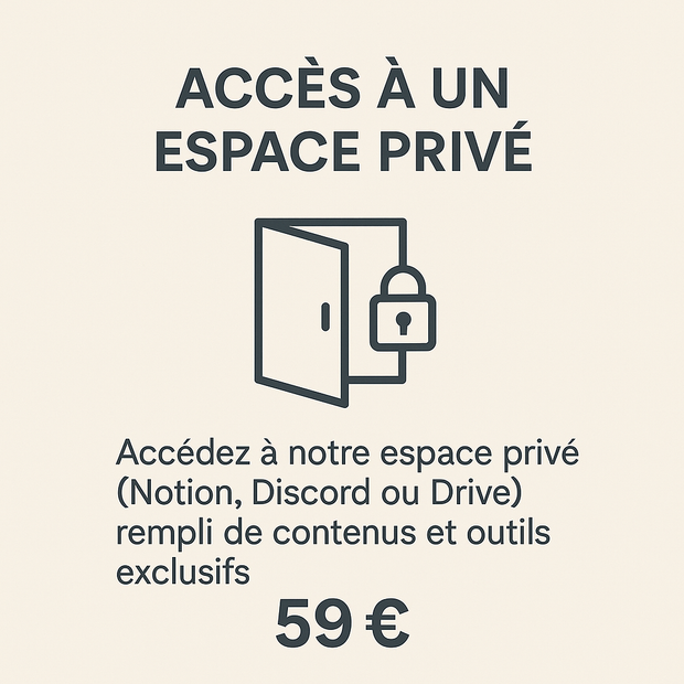 Private Access Space – €59