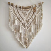 Macrame Wall Hanging with Tassels, macrame mural, aesthetic living room decor