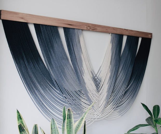 Large Macrame Wall Hanging| Dip Dye Tapestry Wall