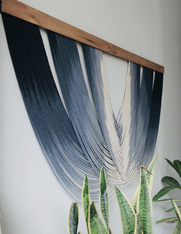 Large Macrame Wall Hanging| Dip Dye Tapestry Wall